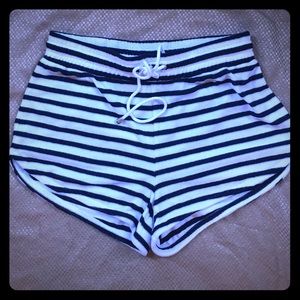 NWT Red Saks 5th Ave Striped Navy&White TerryCloth